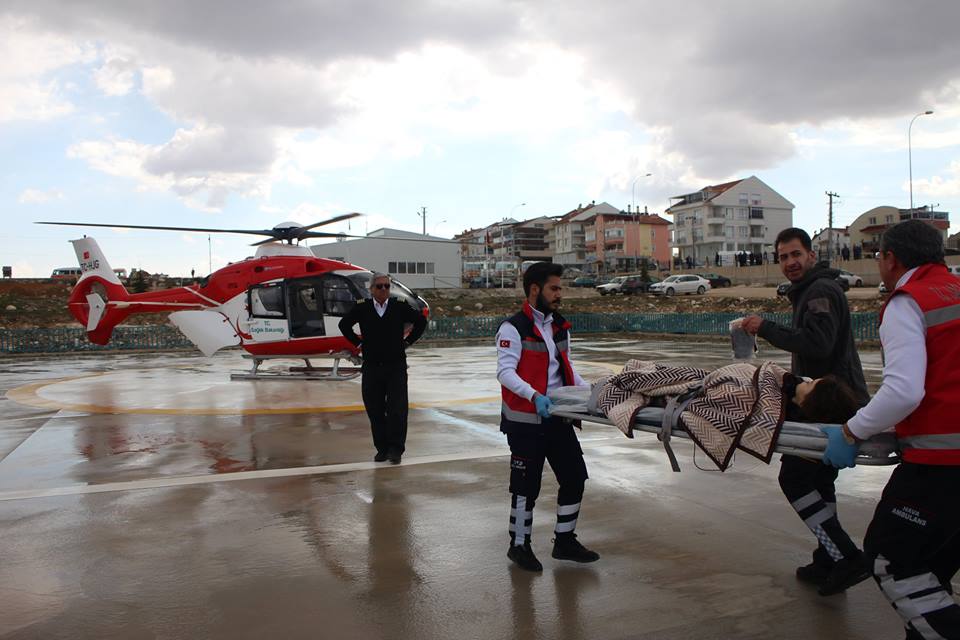 Hava Ambulansı Görevde