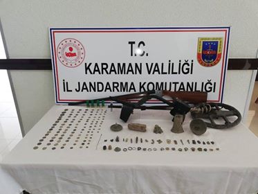 Karaman'da tarihi eser operasyonu