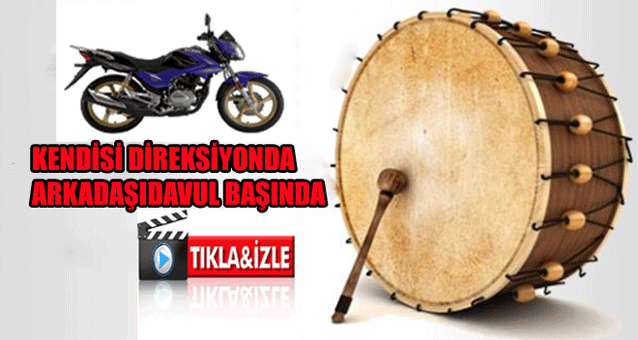 KARAMANDA MOTOSİKLETLİ DAVULCU VATANDAŞLARI SAHURA UYANDIRIYOR