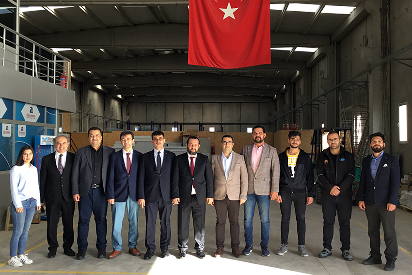 REKTÖR AKGÜL PROJE ORTAKLARINA ZİYARETLERİNİ SÜRDÜRÜYOR
