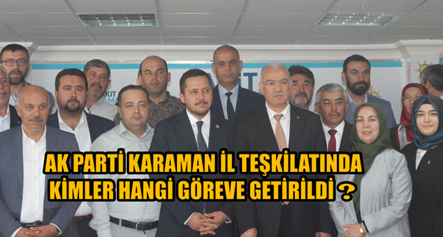 Karaman AK Parti İl teşkilatı yeni il yönetimini düzenlediği basın toplantısı ile tanıttı