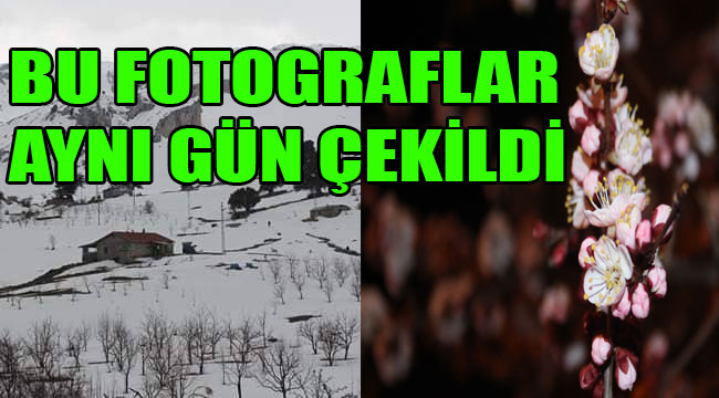Bir günde iki mevsimi yaşayan şehirdir Karaman; Kalaba Köyü ve Karaman merkez fotoğrafları