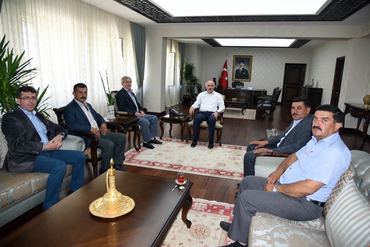 Ermenek Muhtarlar Derneğinden Vali'ye ziyaret