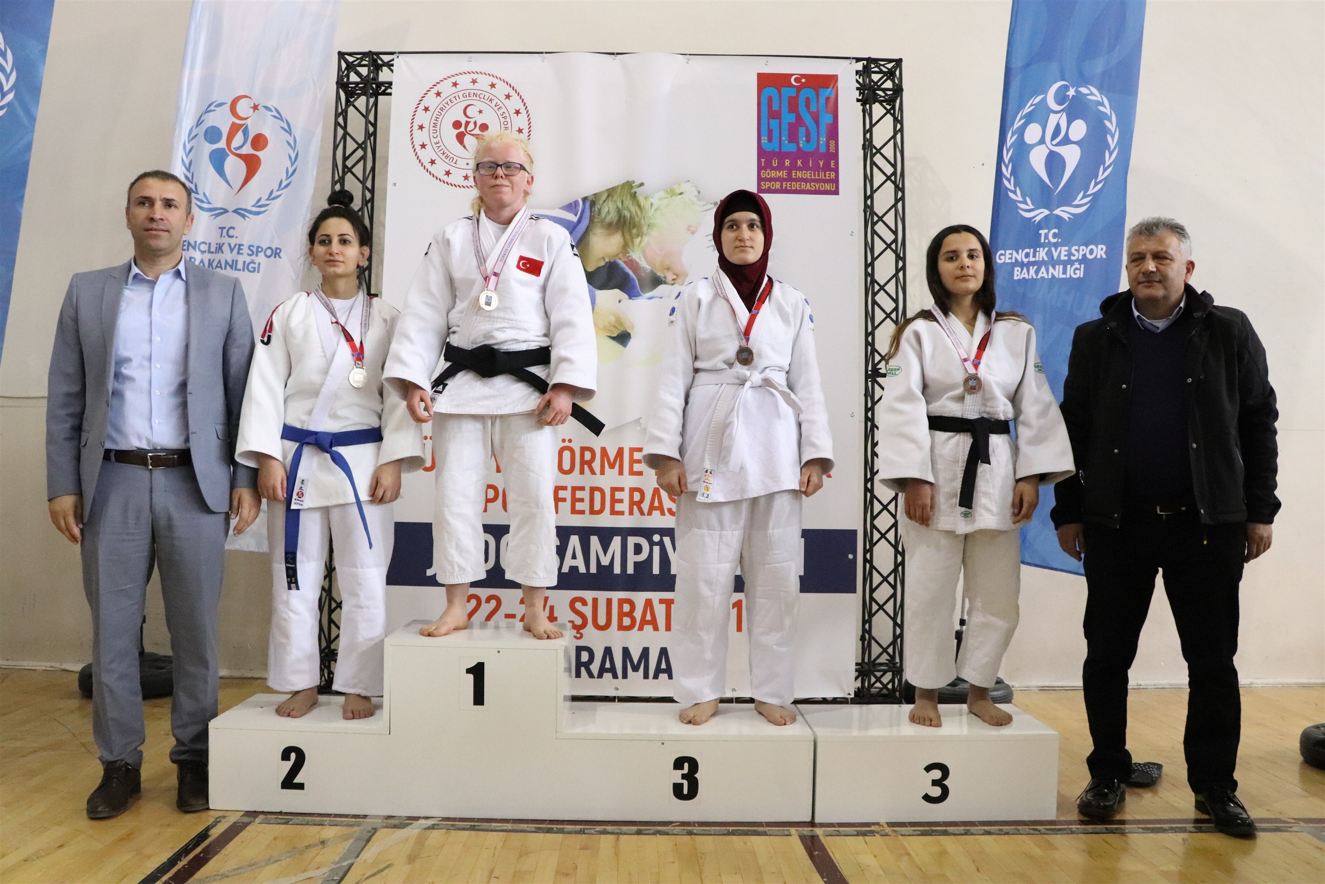 TÜRKİYE GÖRME ENGELLİLER JUDO ŞAMPİYONASI SONA ERDİ