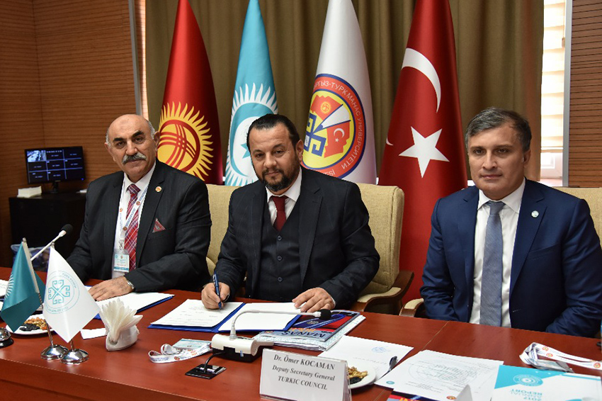 KMÜ İLE KIRGIZİSTAN MANAS ÜNİVERSİTESİ ARASINDA İŞBİRLİĞİ PROTOKOLÜ