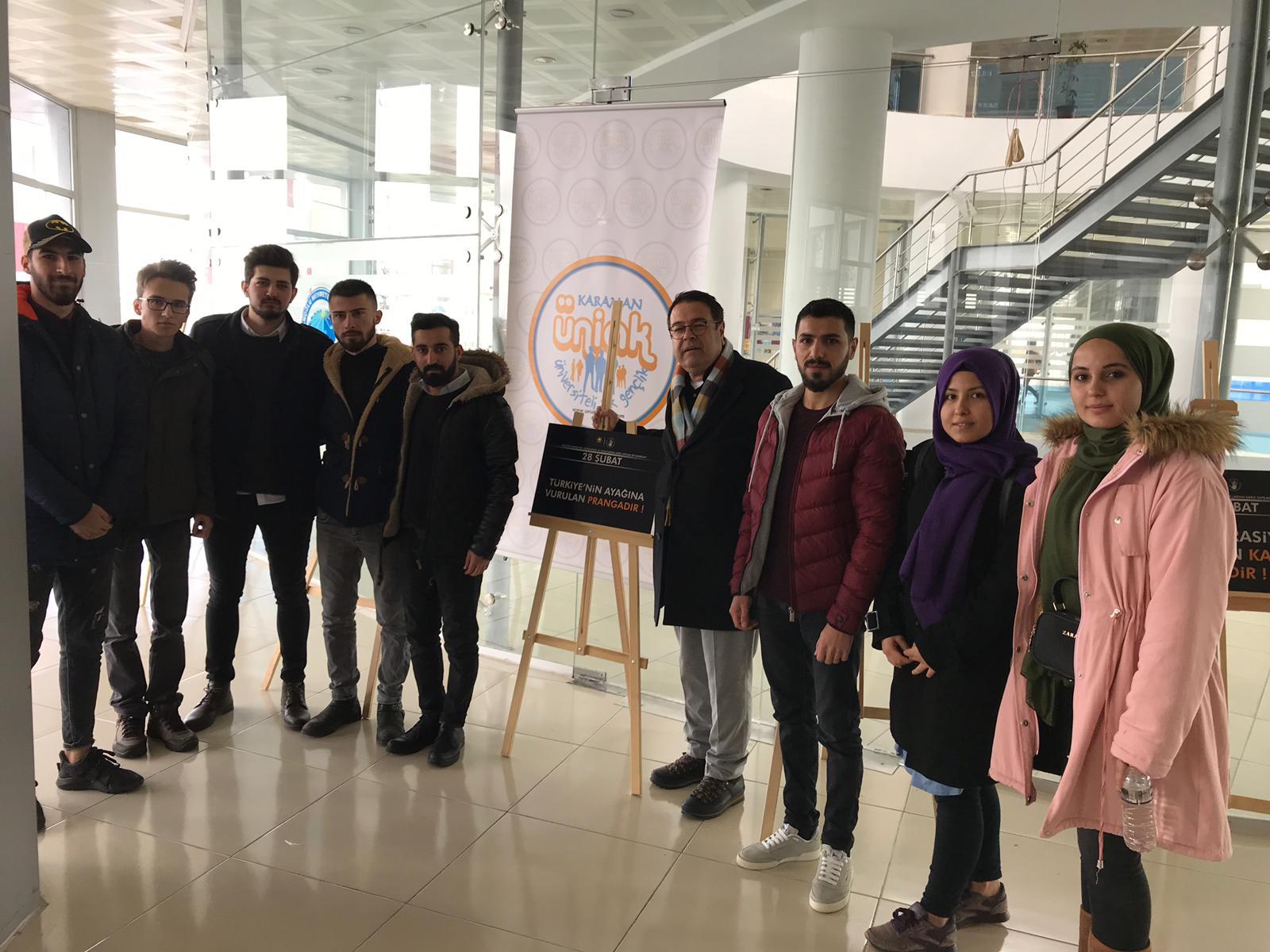 Aktif Gençler Öğrenci Topluluğundan '28 Şubat' sergisi