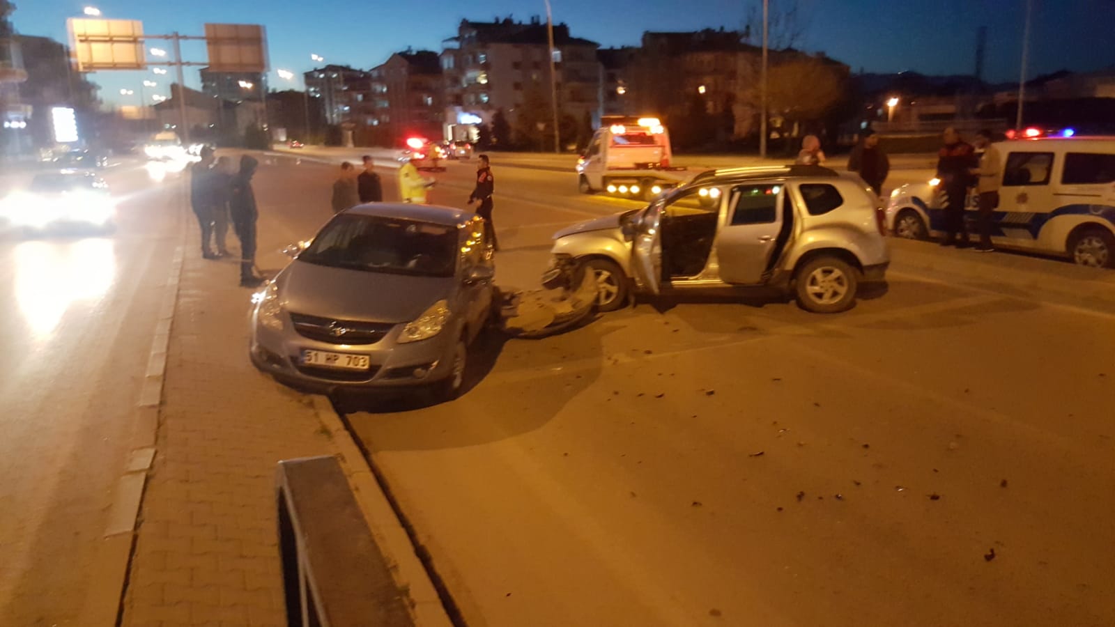 Ereğli Kavşağı Alt geçidinde Trafik kazası: 1 yaralı