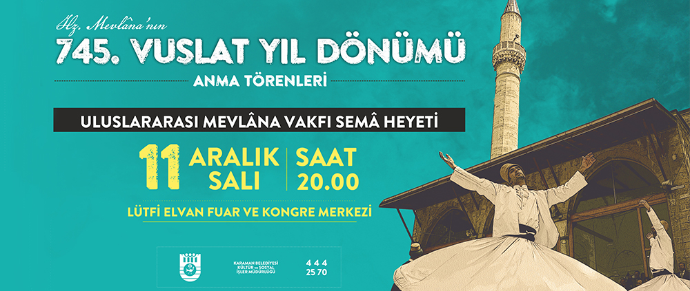 ŞEB-İ ARUS TÖRENLERİ KARAMAN'DAN BAŞLIYOR