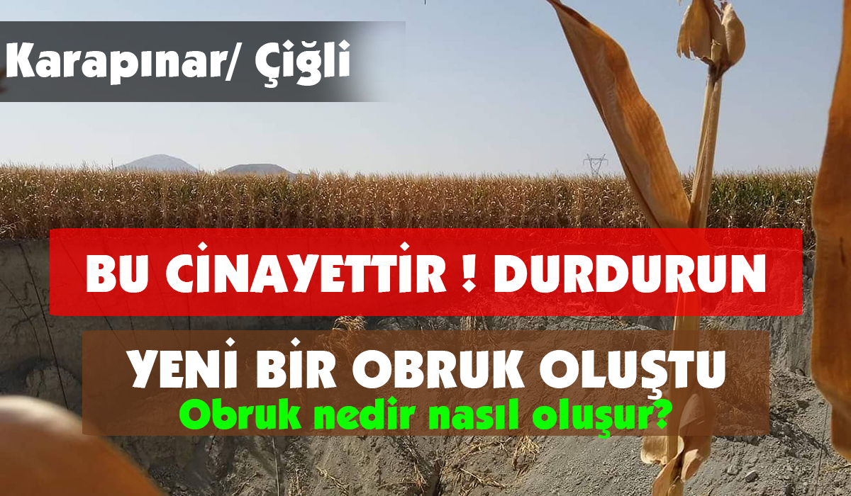 Çiğli Köyünde Obruk Oluştu