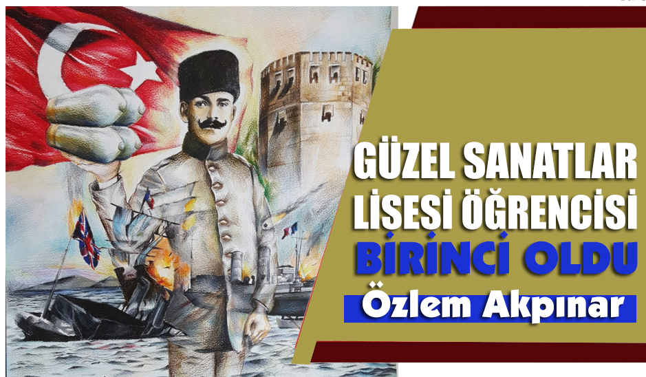 Resim Yarışmasında Özlem Akpınar 1.Oldu